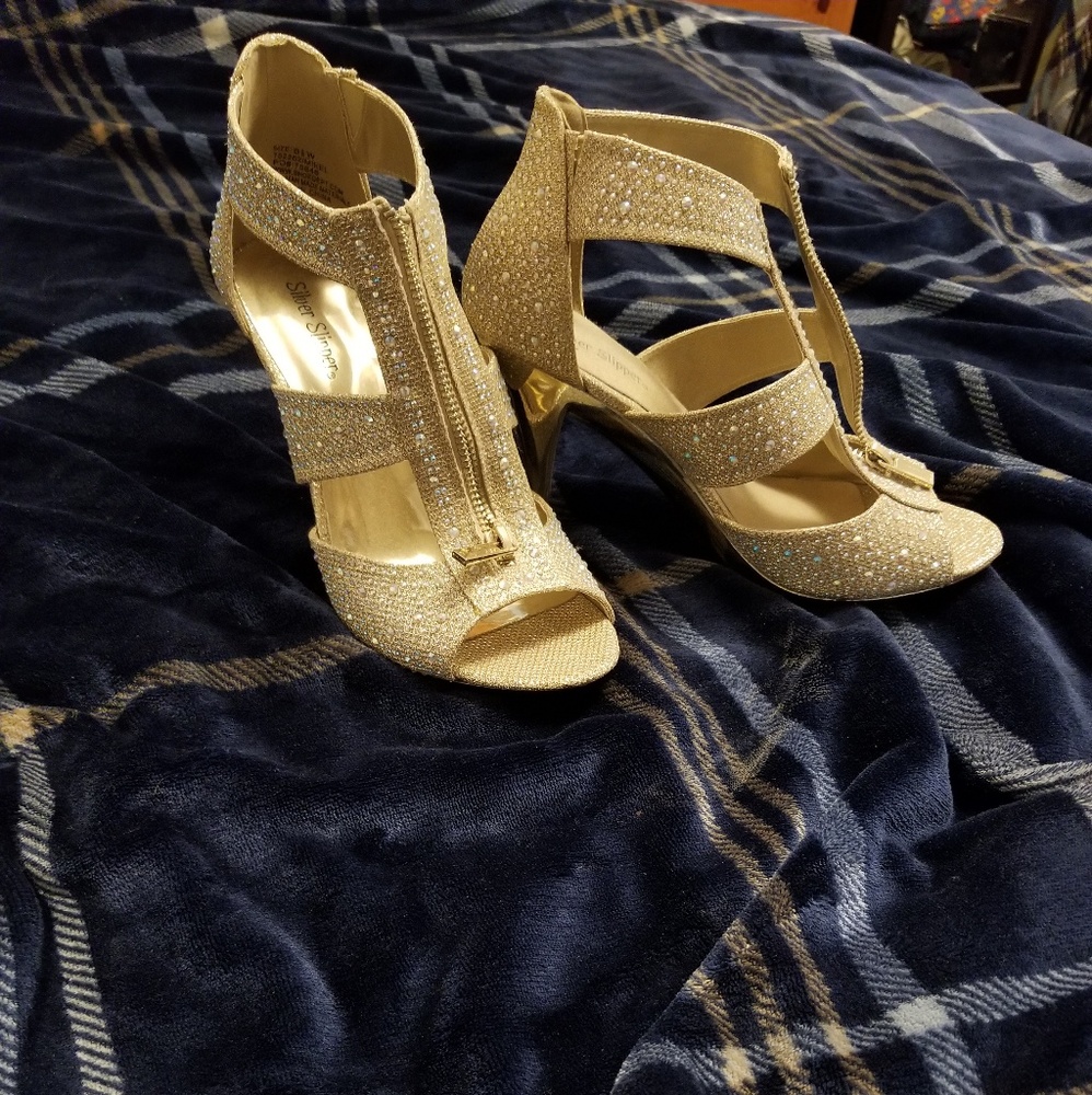 Silver Slipper heels